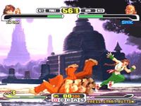 une photo d'Ã©cran de Capcom VS SNK Pro sur Sony Playstation